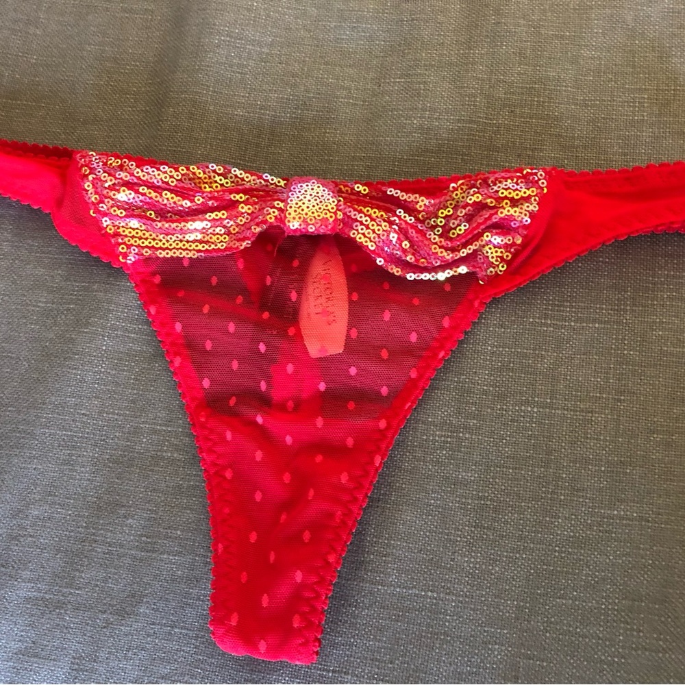 Victoria Secrets red panties